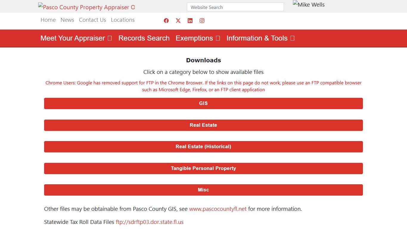 Property Appraiser - Data Downloads