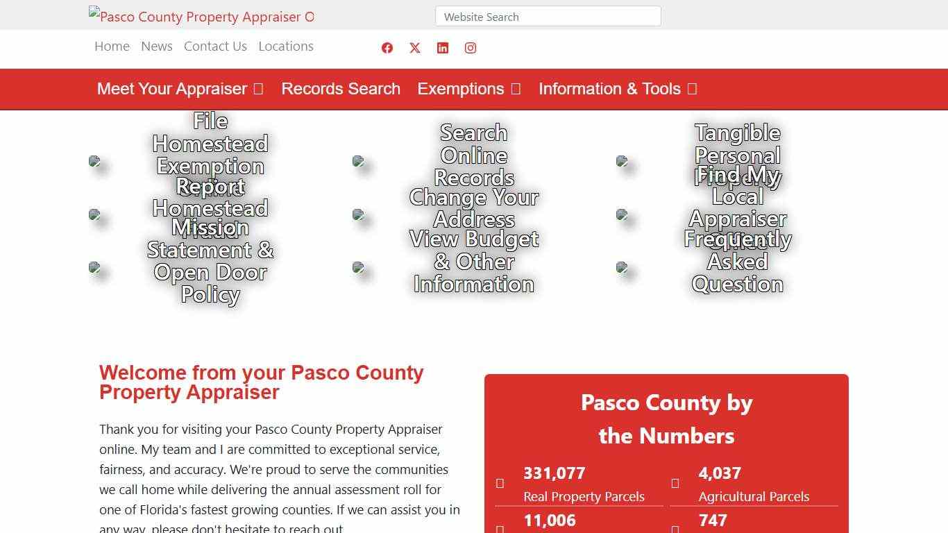 Home Pasco County Property Appraiser